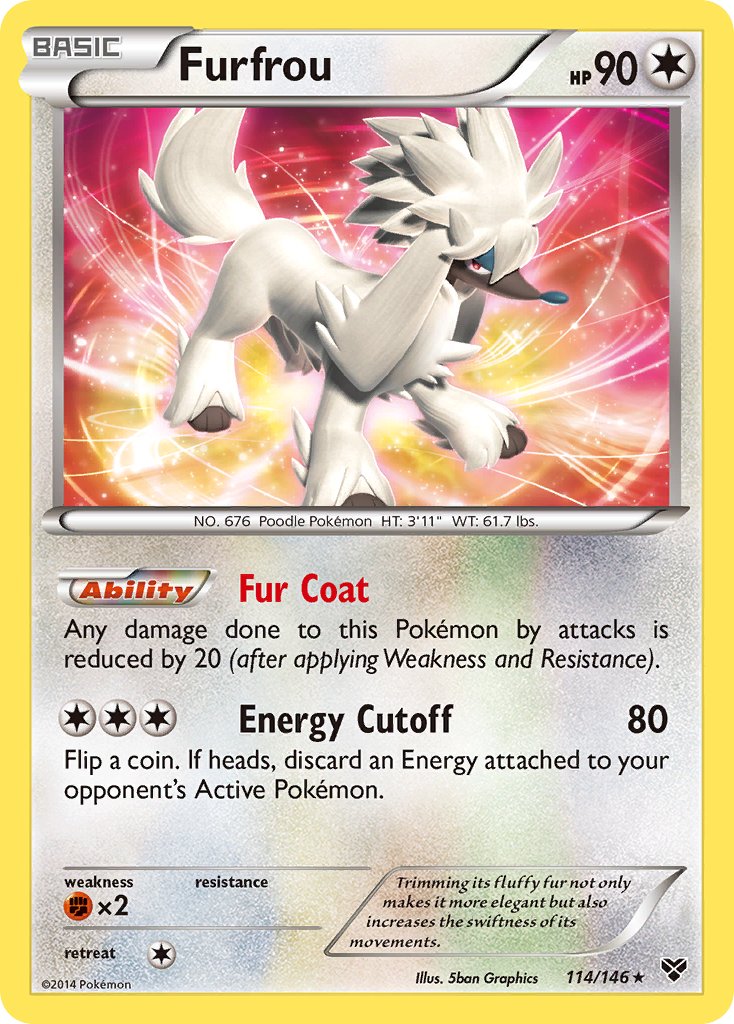 Furfrou (114/146)(Cosmos Holo) (Blister Exclusive) [XY: Base Set] | Play N Trade Winnipeg