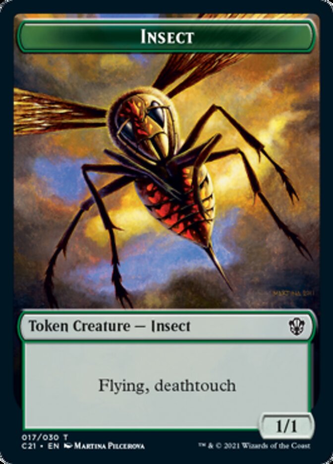 Beast (011) // Insect Token [Commander 2021 Tokens] | Play N Trade Winnipeg