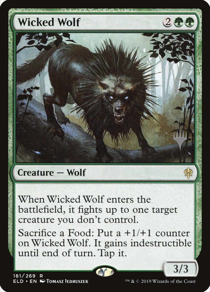 Wicked Wolf (Promo Pack) [Throne of Eldraine Promos] | Play N Trade Winnipeg