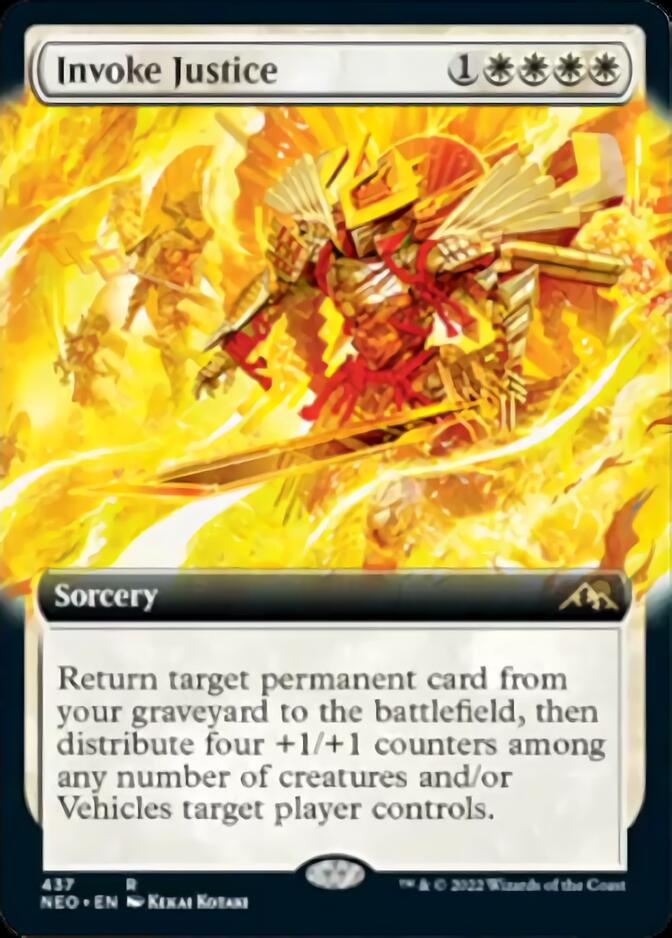 Invoke Justice (Extended) [Kamigawa: Neon Dynasty] | Play N Trade Winnipeg