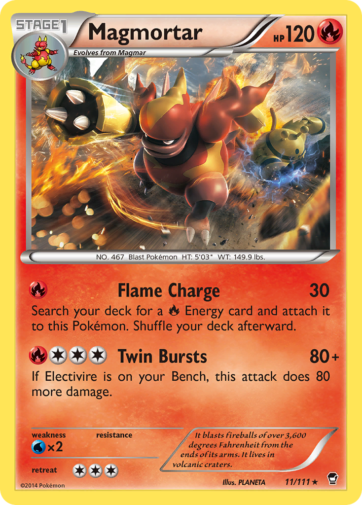 Magmortar (11/111) [XY: Furious Fists] | Play N Trade Winnipeg