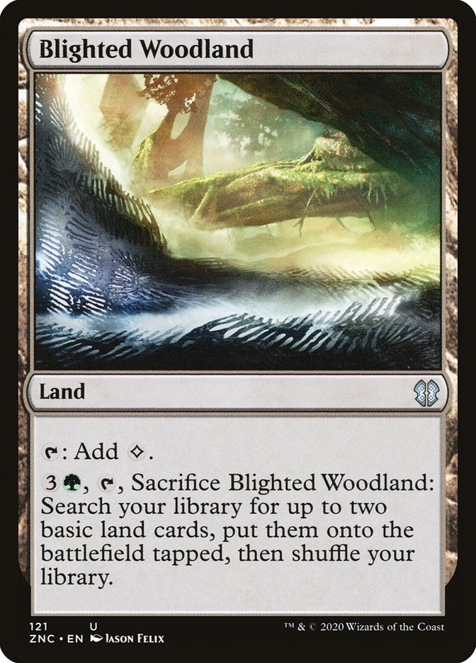 Blighted Woodland [Zendikar Rising Commander] | Play N Trade Winnipeg