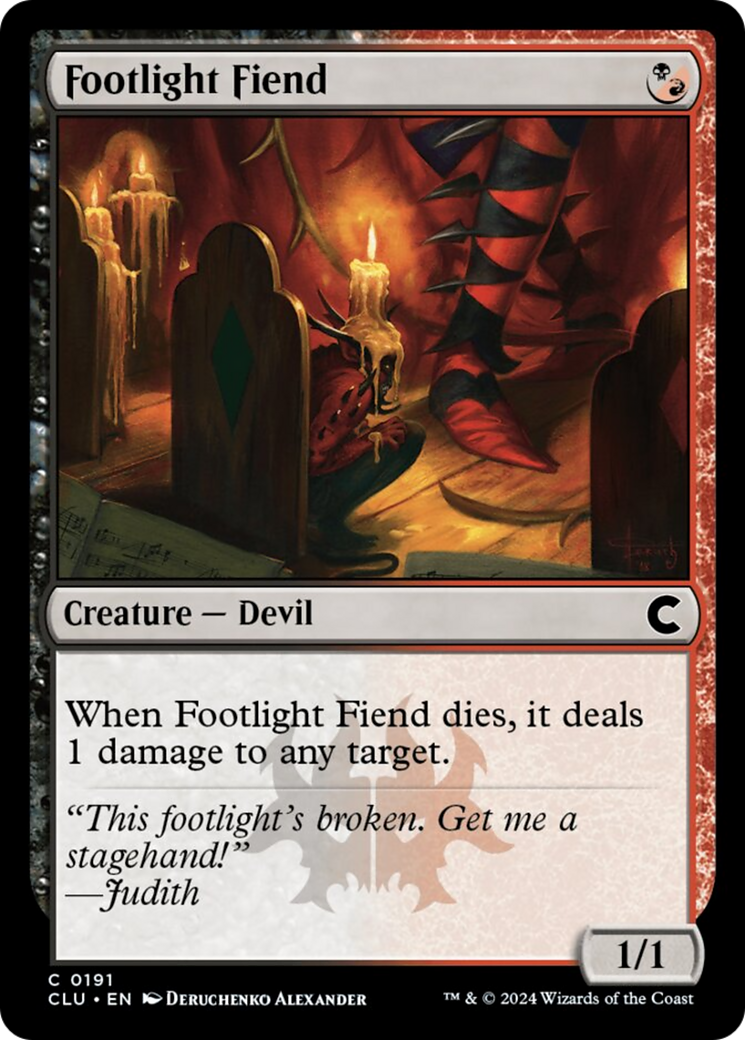 Footlight Fiend [Ravnica: Clue Edition] | Play N Trade Winnipeg