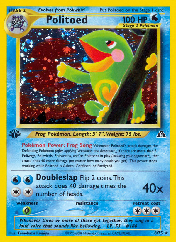 Politoed (8/75) [Neo Discovery 1st Edition] | Play N Trade Winnipeg