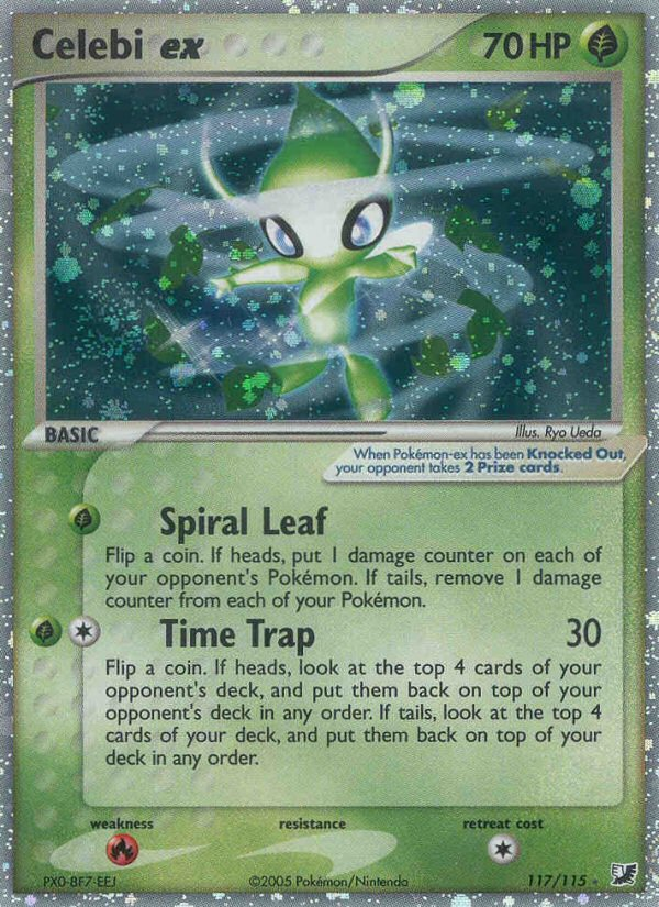 Celebi ex (117/115) [EX: Unseen Forces] | Play N Trade Winnipeg