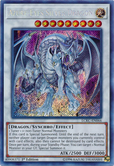 Azure-Eyes Silver Dragon [LCKC-EN066] Secret Rare | Play N Trade Winnipeg