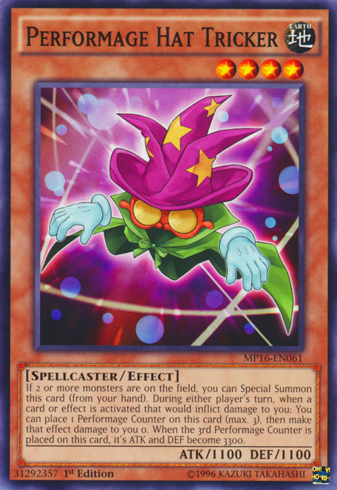 Performage Hat Tricker [MP16-EN061] Common | Play N Trade Winnipeg