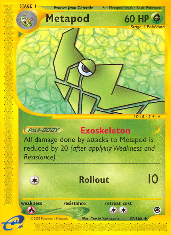 Metapod (87/165) [Expedition: Base Set] | Play N Trade Winnipeg