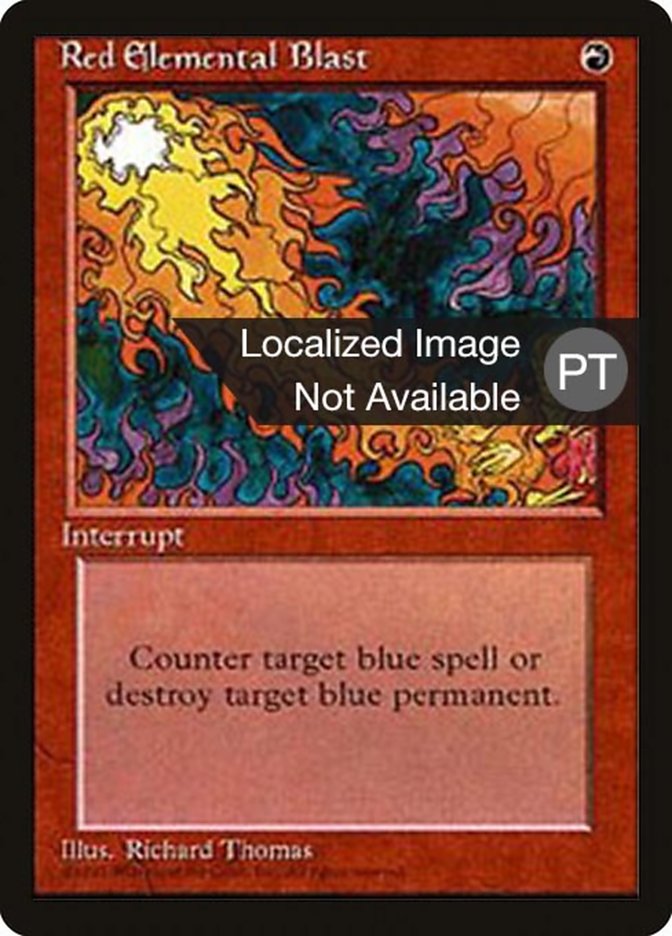 Red Elemental Blast [Fourth Edition (Foreign Black Border)] | Play N Trade Winnipeg