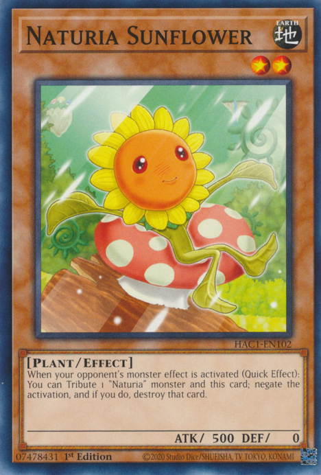 Naturia Sunflower [HAC1-EN102] Common | Play N Trade Winnipeg