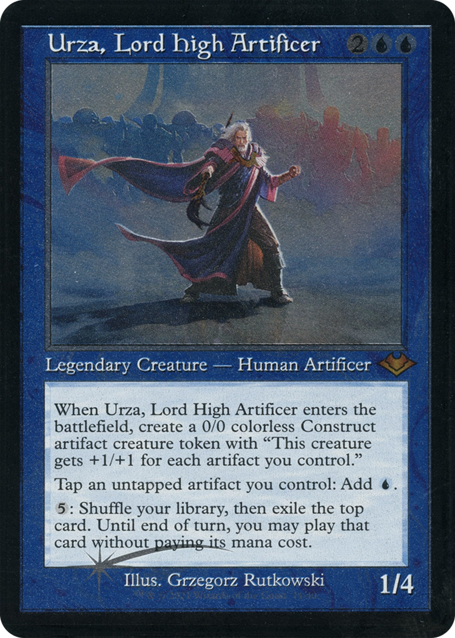 Urza, Lord High Artificer (Retro Foil Etched) [Modern Horizons 2] | Play N Trade Winnipeg