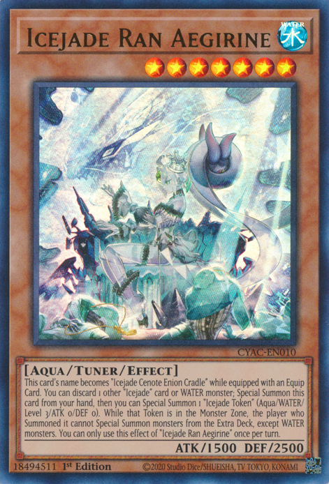 Icejade Ran Aegirine [CYAC-EN010] Ultra Rare | Play N Trade Winnipeg