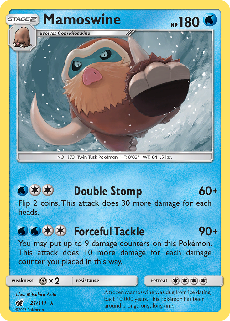 Mamoswine (21/111) [Sun & Moon: Crimson Invasion] | Play N Trade Winnipeg