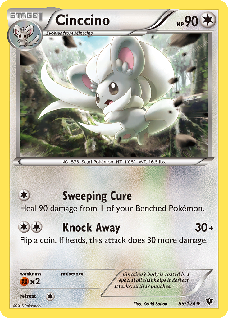 Cinccino (89/124) [XY: Fates Collide] | Play N Trade Winnipeg