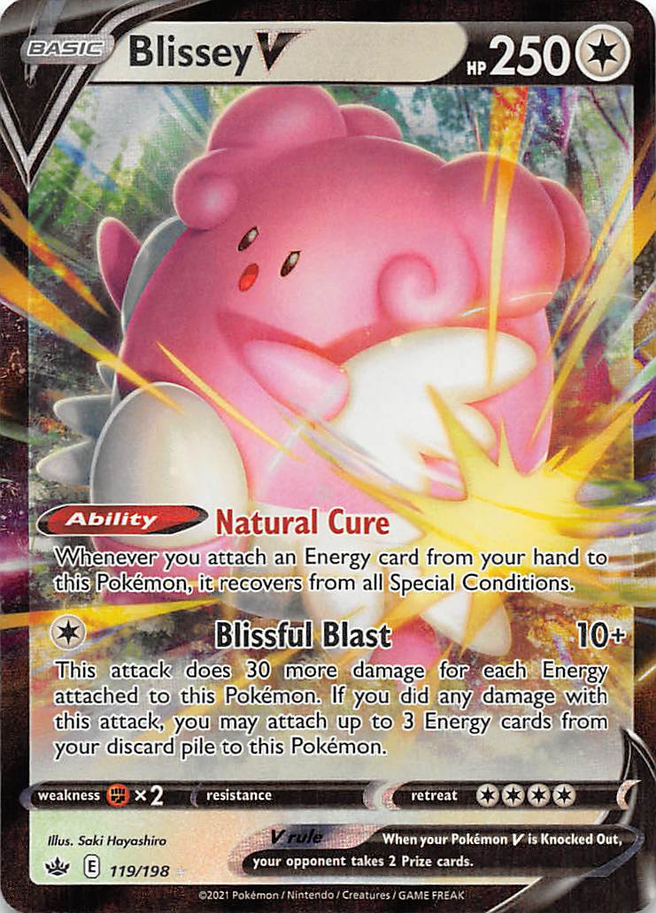 Blissey V (119/198) [Sword & Shield: Chilling Reign] | Play N Trade Winnipeg