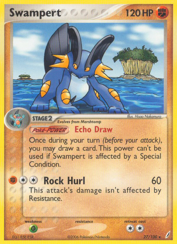 Swampert (27/100) [EX: Crystal Guardians] | Play N Trade Winnipeg