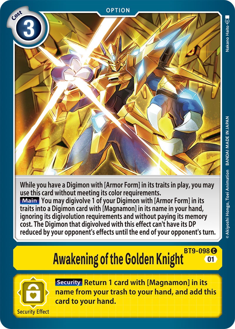 Awakening of the Golden Knight [BT9-098] [X Record] | Play N Trade Winnipeg