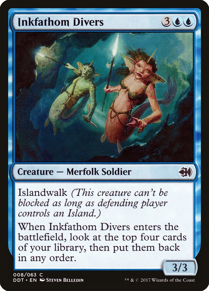 Inkfathom Divers [Duel Decks: Merfolk vs. Goblins] | Play N Trade Winnipeg