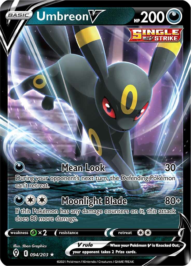 Umbreon V (094/203) [Sword & Shield: Evolving Skies] | Play N Trade Winnipeg