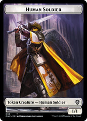 Human Soldier // Elephant Double-Sided Token [Phyrexia: All Will Be One Commander Tokens] | Play N Trade Winnipeg