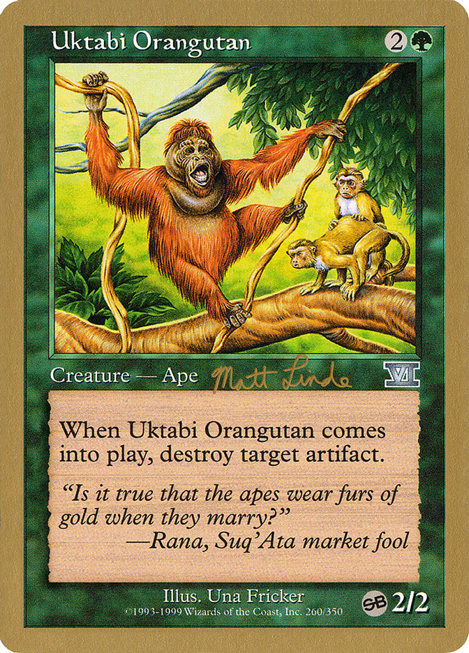 Uktabi Orangutan (Matt Linde) (SB) [World Championship Decks 1999] | Play N Trade Winnipeg