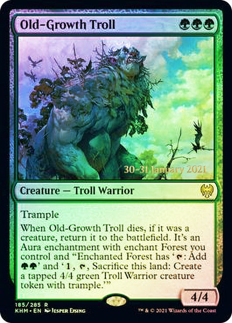 Old-Growth Troll [Kaldheim Prerelease Promos] | Play N Trade Winnipeg