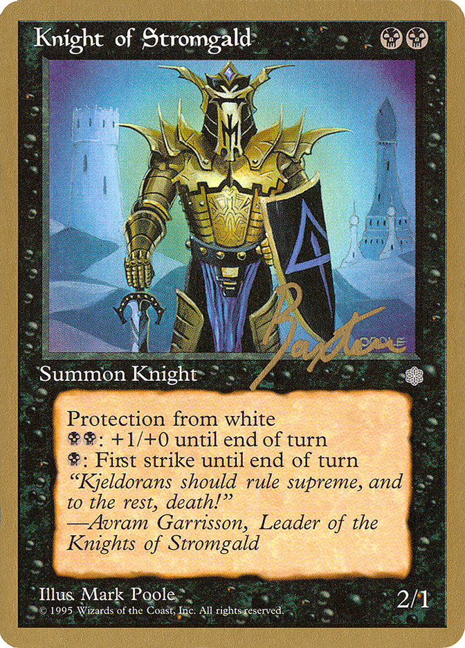 Knight of Stromgald (George Baxter) [Pro Tour Collector Set] | Play N Trade Winnipeg