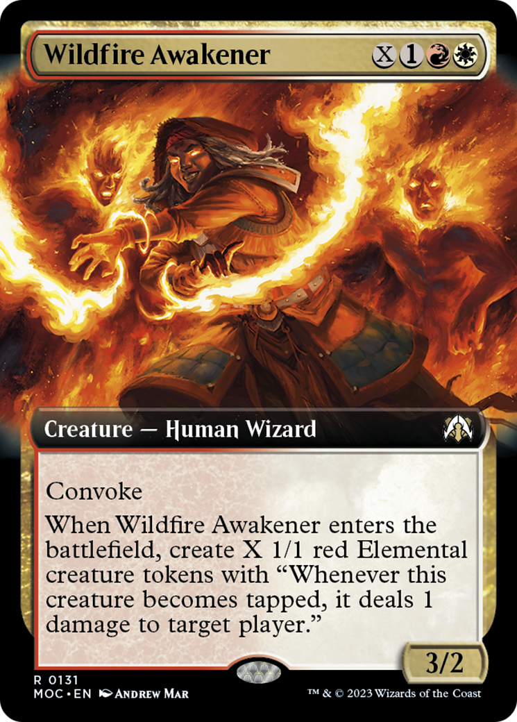 Wildfire Awakener (Extended Art) [March of the Machine Commander] | Play N Trade Winnipeg