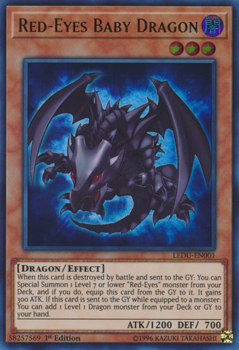 Red-Eyes Baby Dragon [LEDU-EN001] Ultra Rare | Play N Trade Winnipeg