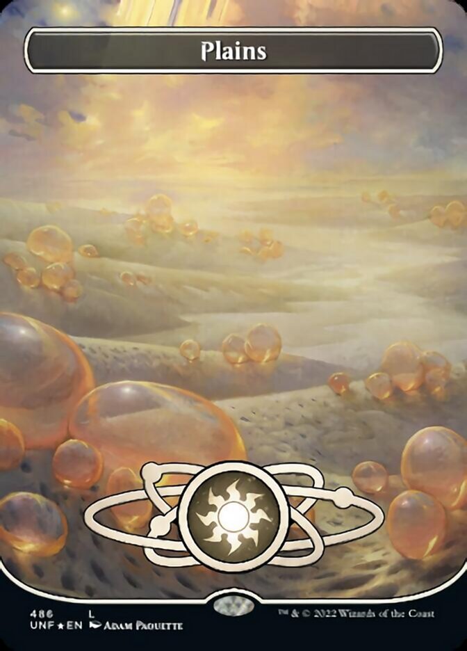 Plains (486) (Planetary Space-ic Land) (Galaxy Foil) [Unfinity] | Play N Trade Winnipeg