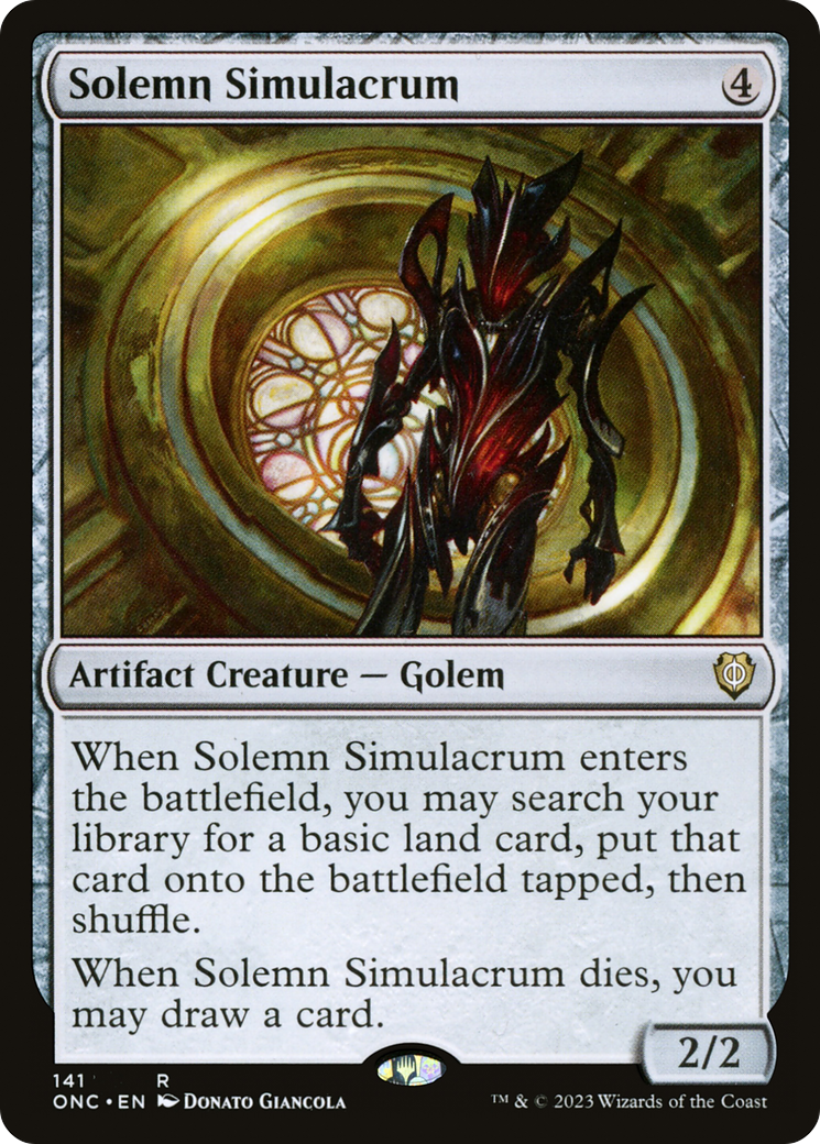 Solemn Simulacrum [Phyrexia: All Will Be One Commander] | Play N Trade Winnipeg