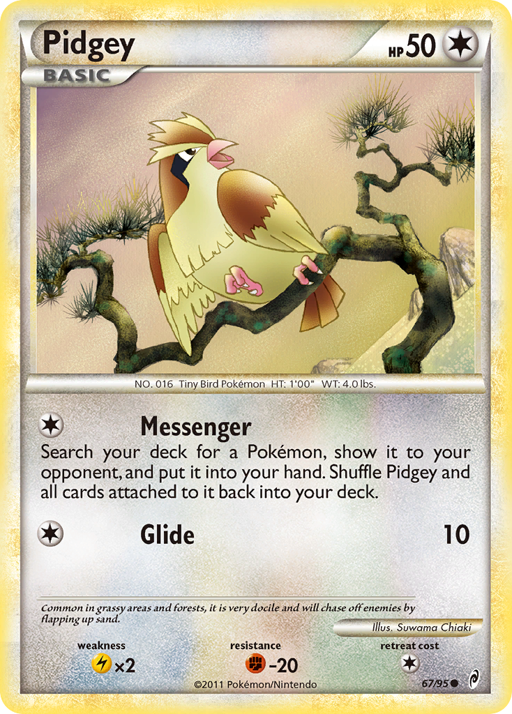 Pidgey (67/95) [HeartGold & SoulSilver: Call of Legends] | Play N Trade Winnipeg