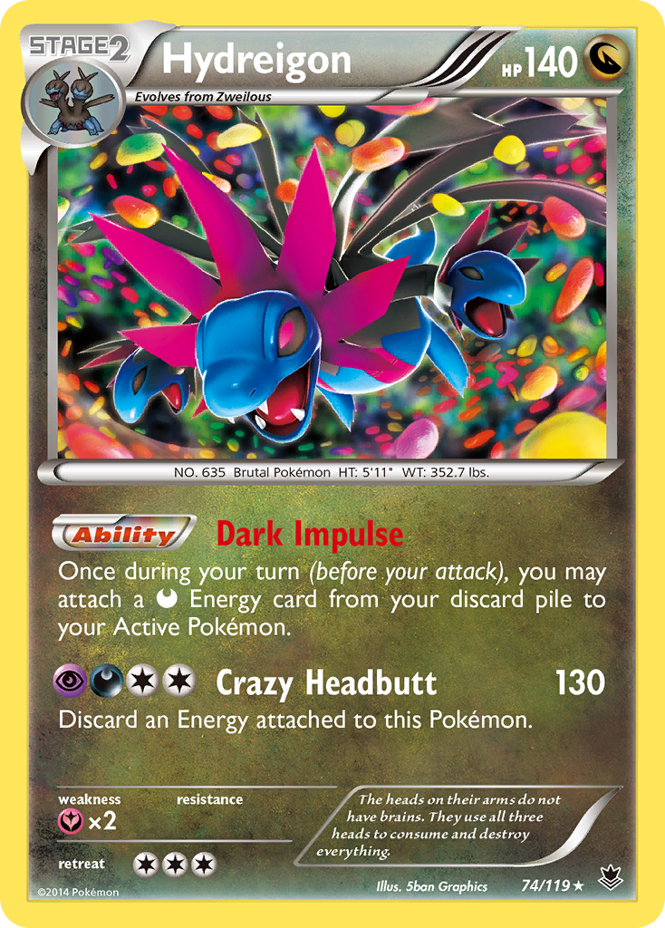 Hydreigon (74/119) [XY: Phantom Forces] | Play N Trade Winnipeg