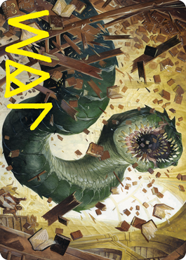 Bookwurm Art Card (Gold-Stamped Signature) [Strixhaven: School of Mages Art Series] | Play N Trade Winnipeg