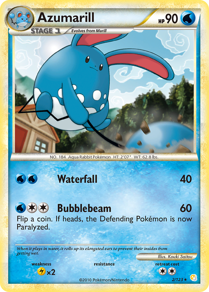 Azumarill (2/123) [HeartGold & SoulSilver: Base Set] | Play N Trade Winnipeg