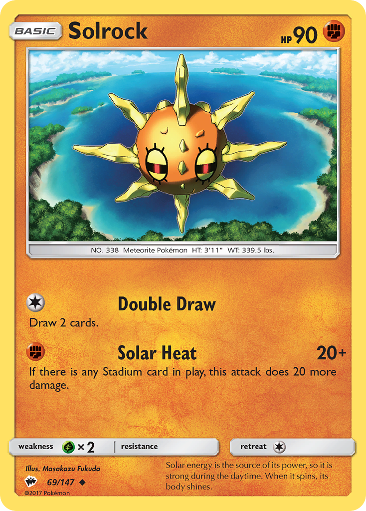 Solrock (69/147) [Sun & Moon: Burning Shadows] | Play N Trade Winnipeg