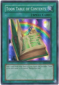 Toon Table of Contents [TP6-EN002] Super Rare | Play N Trade Winnipeg