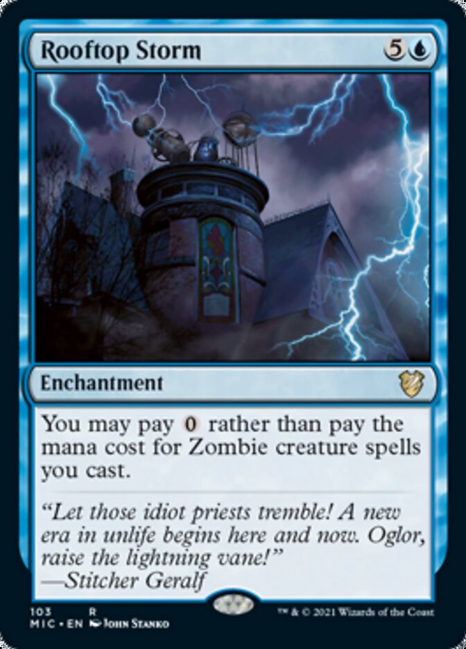 Rooftop Storm [Innistrad: Midnight Hunt Commander] | Play N Trade Winnipeg