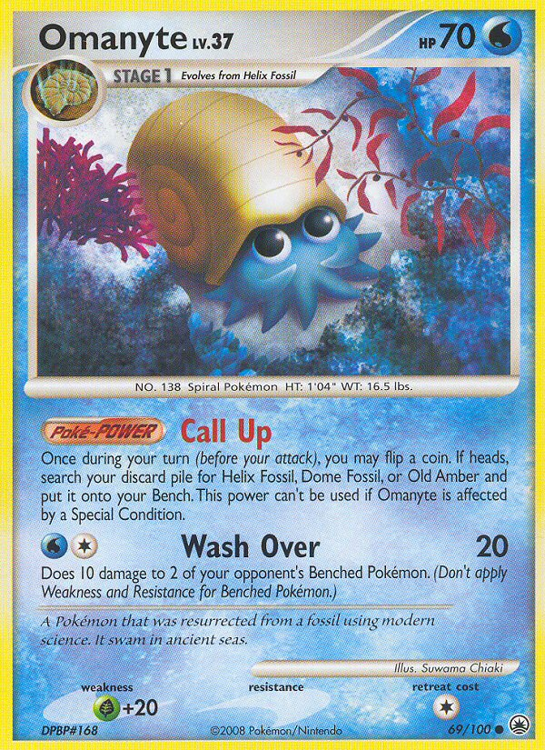 Omanyte (69/100) [Diamond & Pearl: Majestic Dawn] | Play N Trade Winnipeg