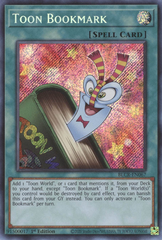 Toon Bookmark [BLCR-EN067] Secret Rare | Play N Trade Winnipeg