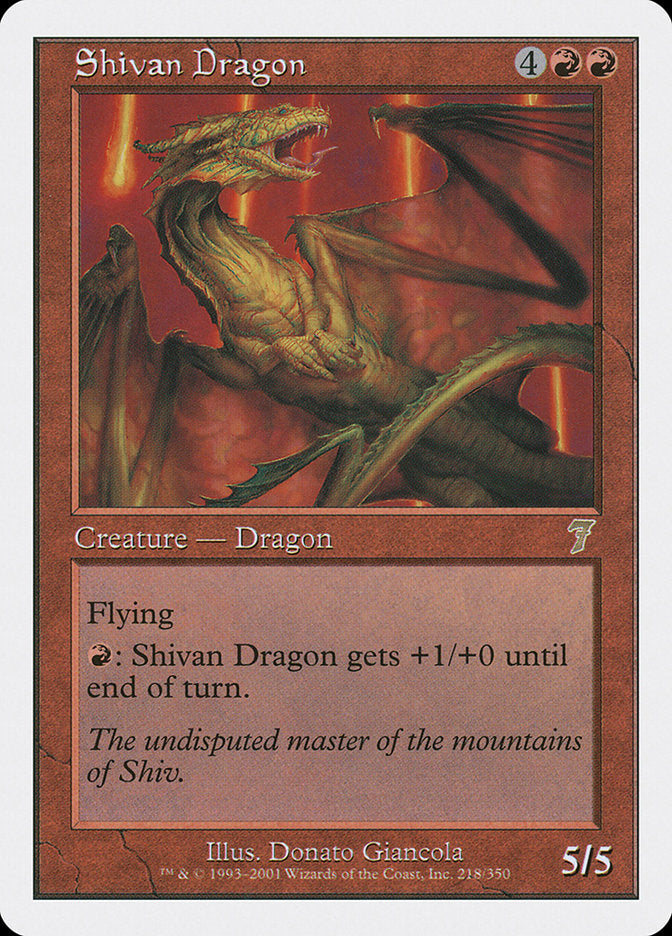 Shivan Dragon [Seventh Edition] | Play N Trade Winnipeg