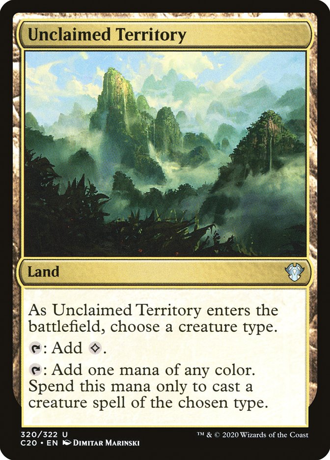 Unclaimed Territory [Commander 2020] | Play N Trade Winnipeg