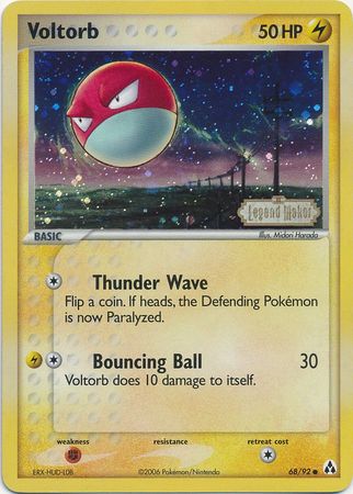 Voltorb (68/92) (Stamped) [EX: Legend Maker] | Play N Trade Winnipeg