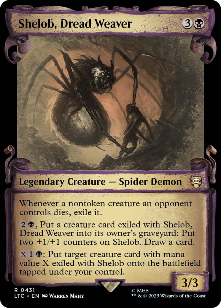 Shelob, Dread Weaver [The Lord of the Rings: Tales of Middle-Earth Commander Showcase Scrolls] | Play N Trade Winnipeg