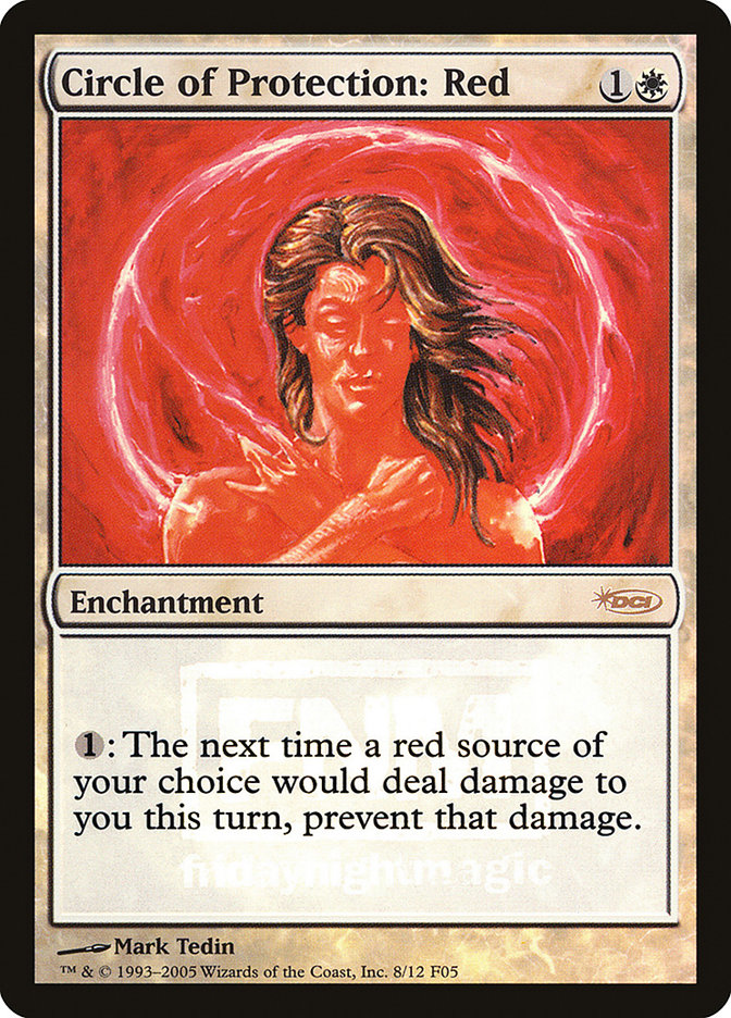 Circle of Protection: Red [Friday Night Magic 2005] | Play N Trade Winnipeg