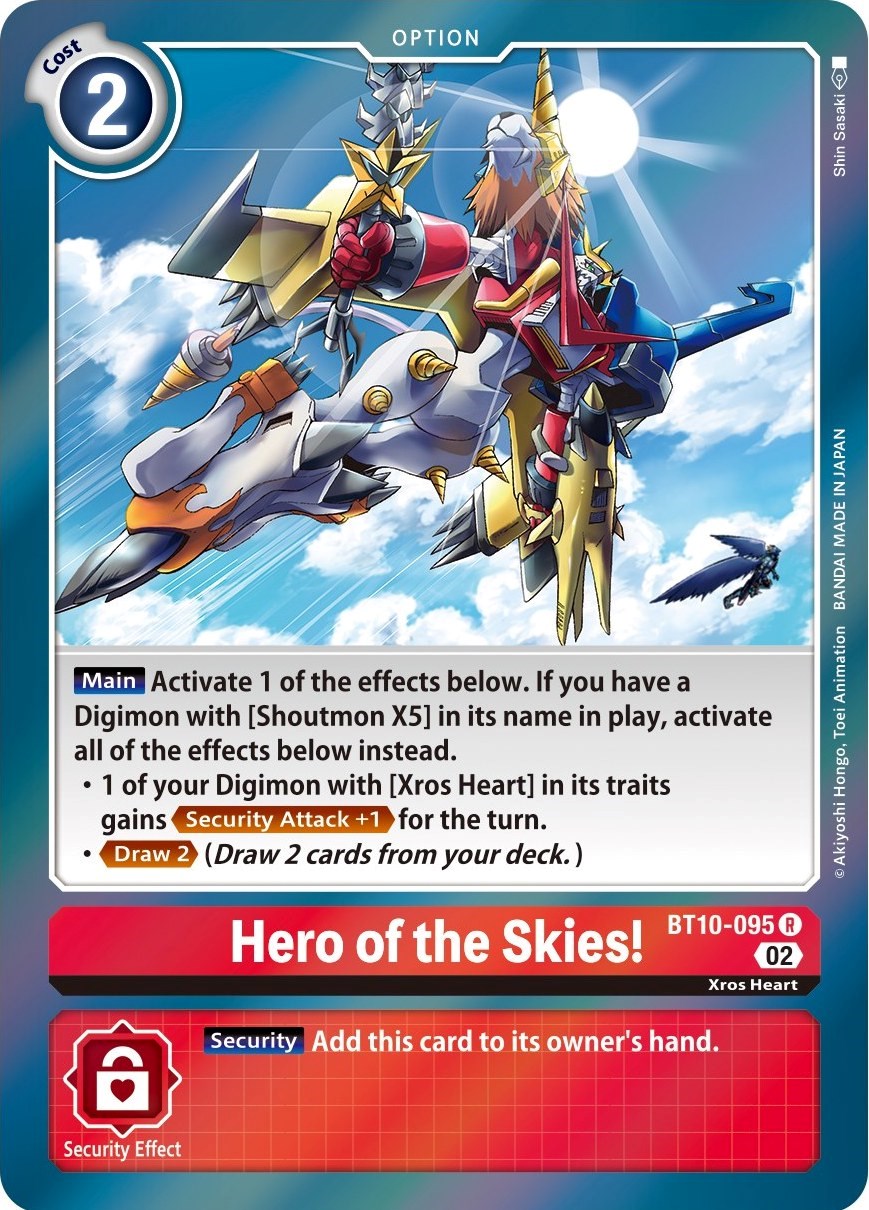 Hero of the Skies! [BT10-095] [Xros Encounter] | Play N Trade Winnipeg