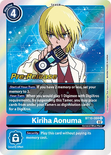 Kiriha Aonuma [BT10-088] [Xros Encounter Pre-Release Cards] | Play N Trade Winnipeg