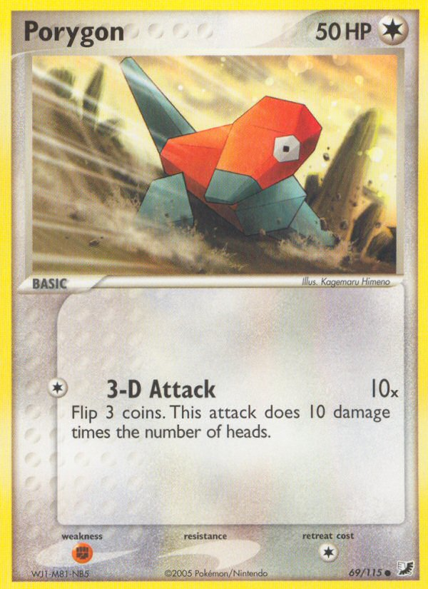 Porygon (69/115) [EX: Unseen Forces] | Play N Trade Winnipeg