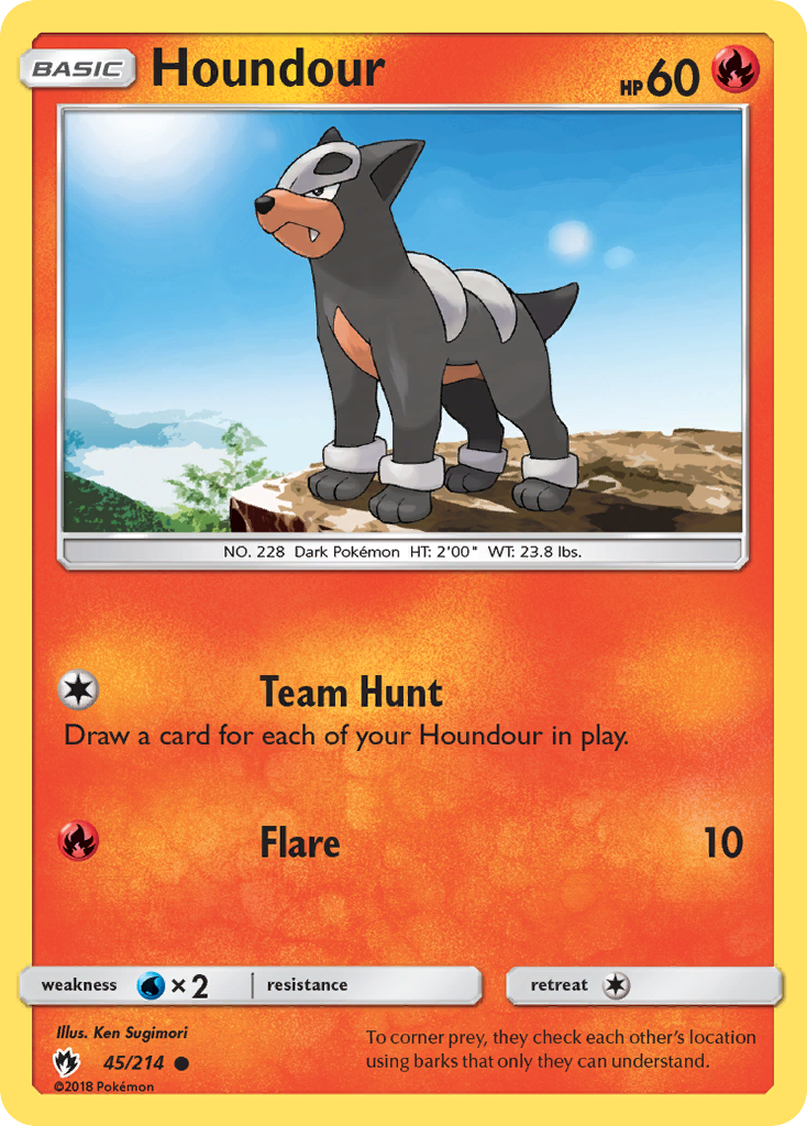 Houndour (45/214) [Sun & Moon: Lost Thunder] | Play N Trade Winnipeg