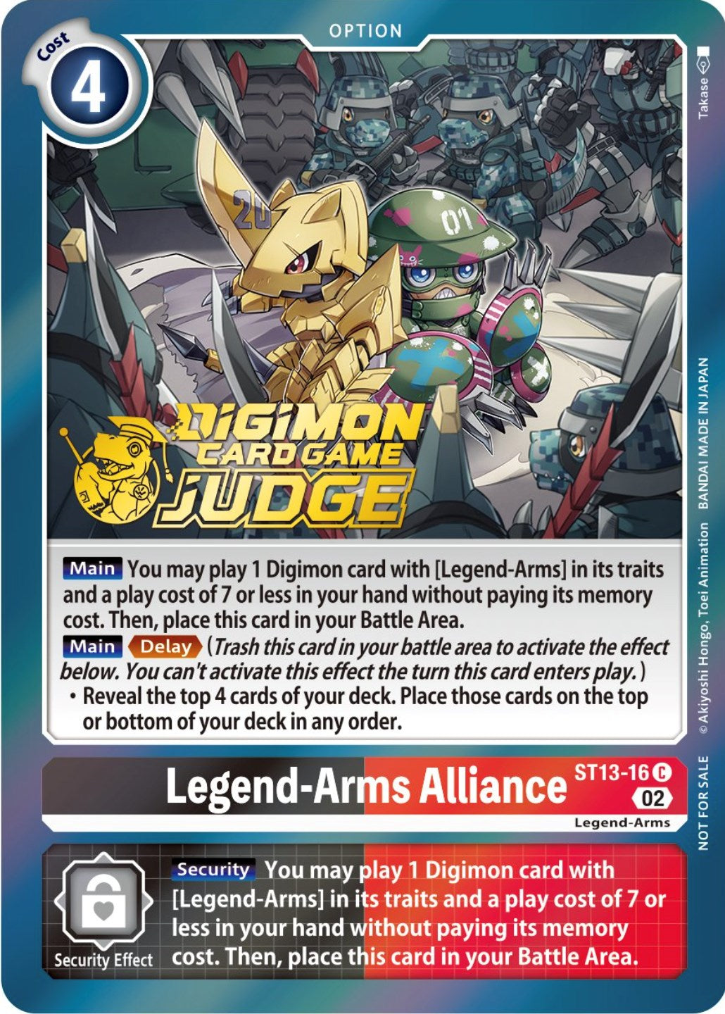 Legend-Arms Alliance [ST13-16] (Judge Pack 3) [Starter Deck: Ragnaloardmon Promos] | Play N Trade Winnipeg